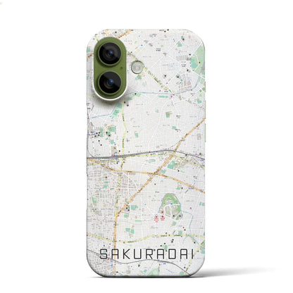 【桜台（東京都）】地図柄iPhoneケース（バックカバータイプ）