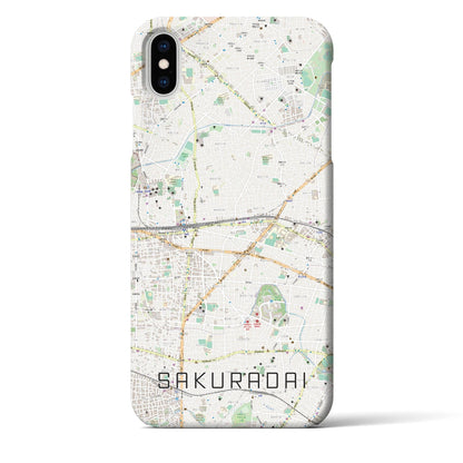 【桜台（東京都）】地図柄iPhoneケース（バックカバータイプ）