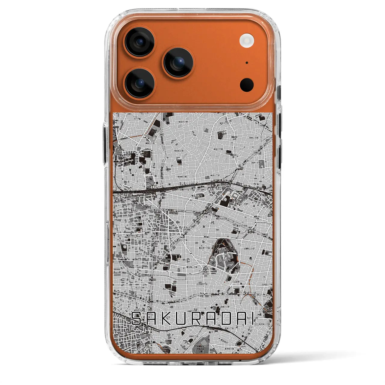 【桜台（東京都）】地図柄iPhoneケース（MagSafeタイプ）