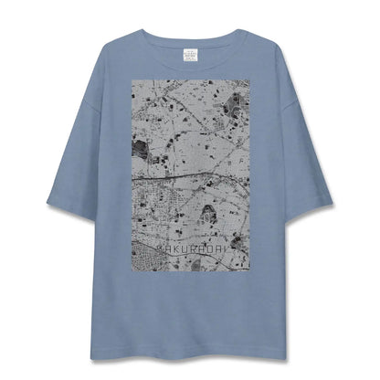 【桜台（東京都）】地図柄ビッグシルエットTシャツ