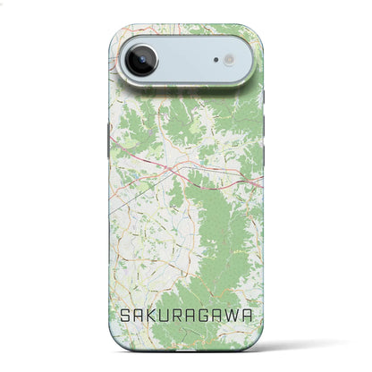【桜川（茨城県）】地図柄iPhoneケース（バックカバータイプ）