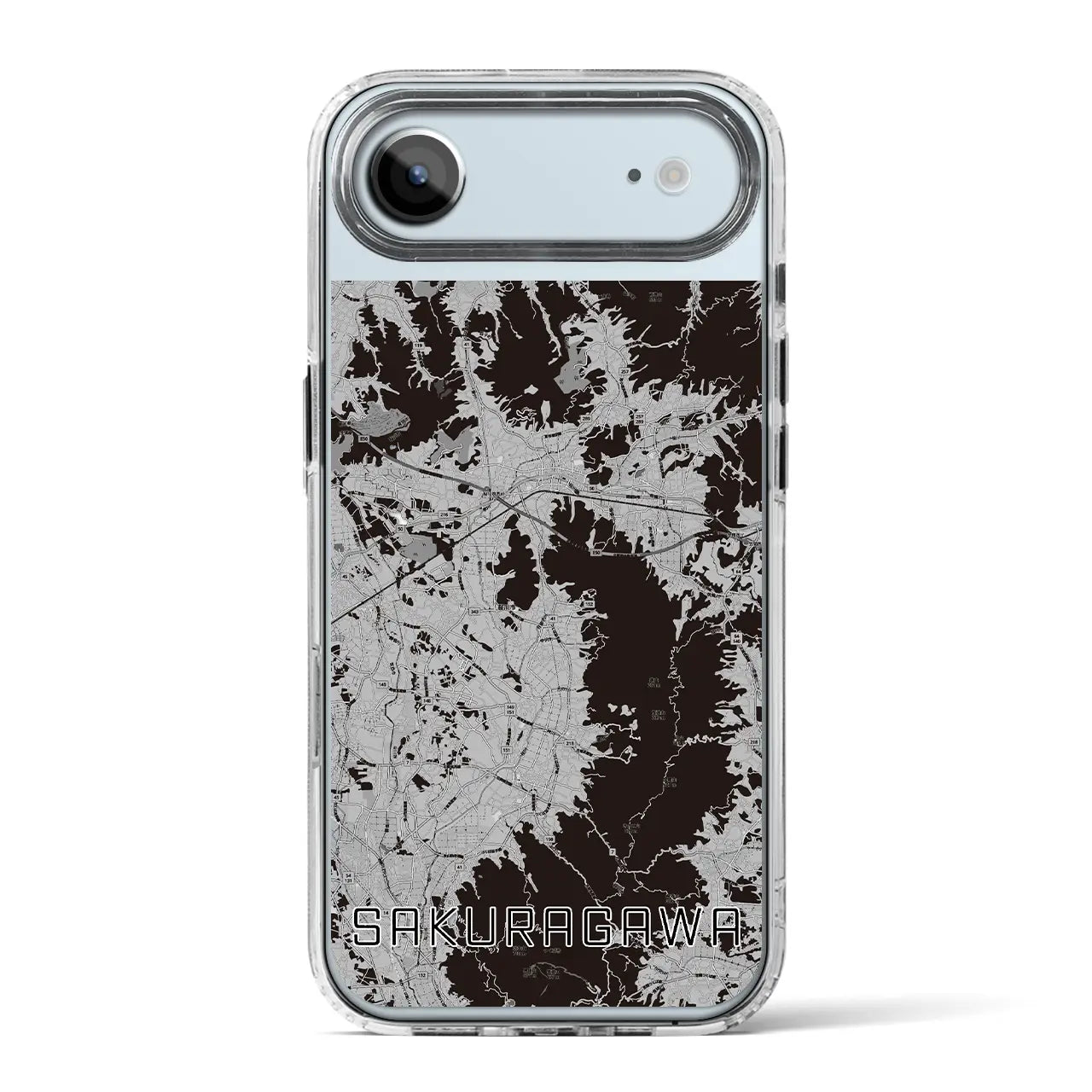 【桜川（茨城県）】地図柄iPhoneケース（MagSafeタイプ）