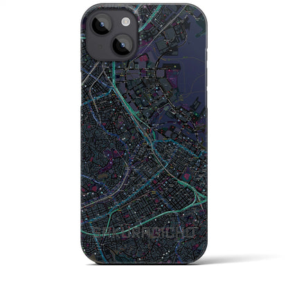 【桜木町（神奈川県）】地図柄iPhoneケース（バックカバータイプ）