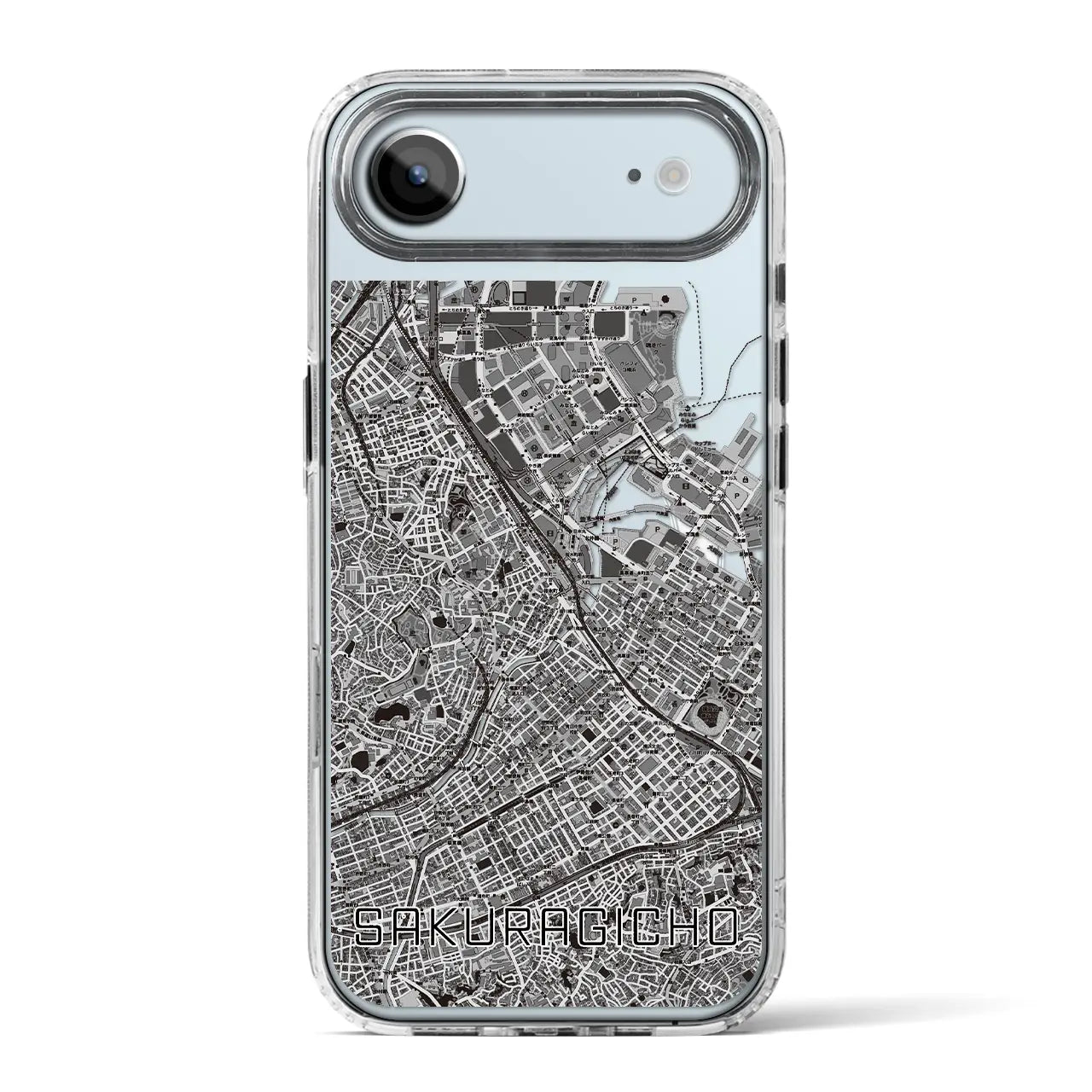 【桜木町（神奈川県）】地図柄iPhoneケース（MagSafeタイプ）