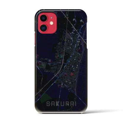 【桜井（愛知県）】地図柄iPhoneケース（バックカバータイプ）