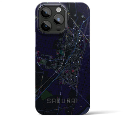 【桜井（愛知県）】地図柄iPhoneケース（バックカバータイプ）