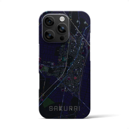 【桜井（愛知県）】地図柄iPhoneケース（バックカバータイプ）