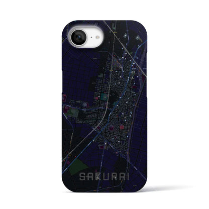 【桜井（愛知県）】地図柄iPhoneケース（バックカバータイプ）