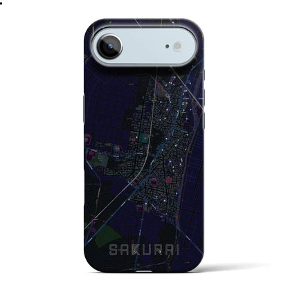 【桜井（愛知県）】地図柄iPhoneケース（バックカバータイプ）