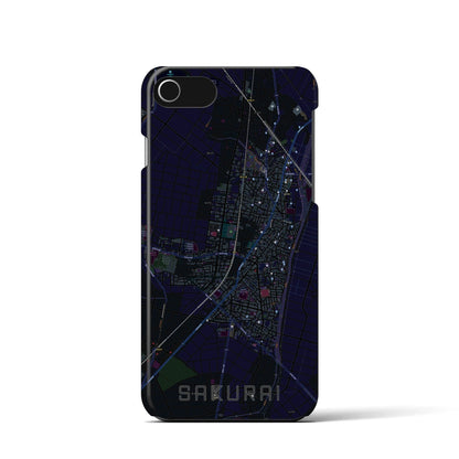 【桜井（愛知県）】地図柄iPhoneケース（バックカバータイプ）