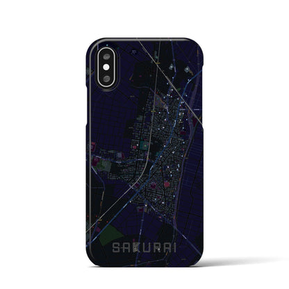 【桜井（愛知県）】地図柄iPhoneケース（バックカバータイプ）
