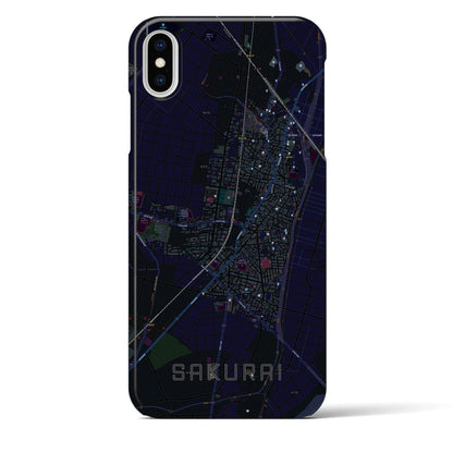 【桜井（愛知県）】地図柄iPhoneケース（バックカバータイプ）