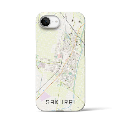 【桜井（愛知県）】地図柄iPhoneケース（バックカバータイプ）