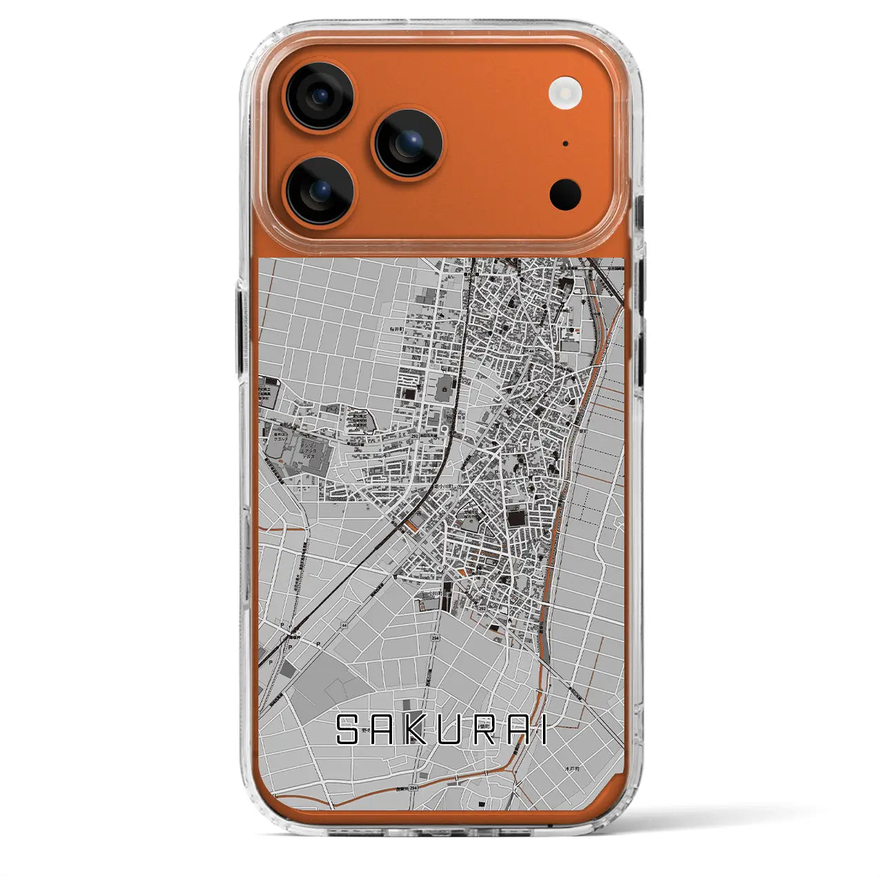 【桜井（愛知県）】地図柄iPhoneケース（MagSafeタイプ）