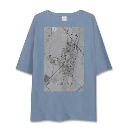 【桜井（愛知県）（愛知県）】地図柄ビッグシルエットTシャツ