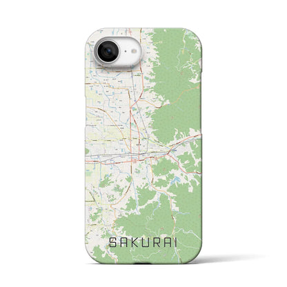 【桜井（奈良県）】地図柄iPhoneケース（バックカバータイプ）
