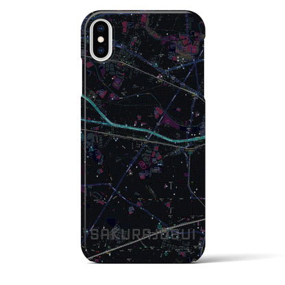 【桜上水（東京都）】地図柄iPhoneケース（バックカバータイプ）