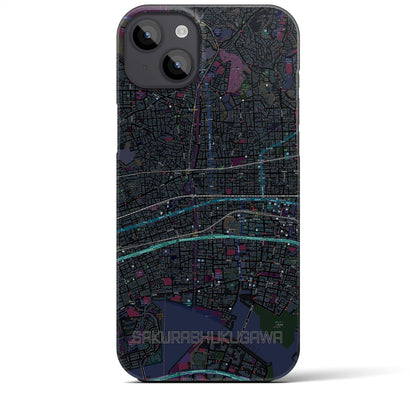 【さくら夙川（兵庫県）】地図柄iPhoneケース（バックカバータイプ）