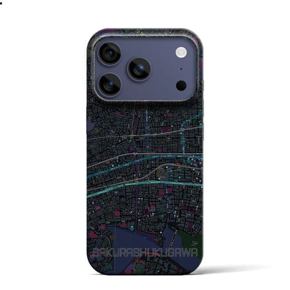 【さくら夙川（兵庫県）】地図柄iPhoneケース（バックカバータイプ）