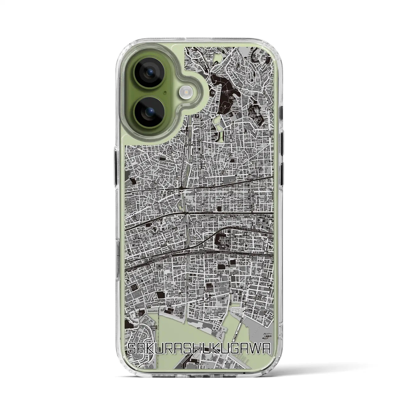 【さくら夙川（兵庫県）】地図柄iPhoneケース（MagSafeタイプ）