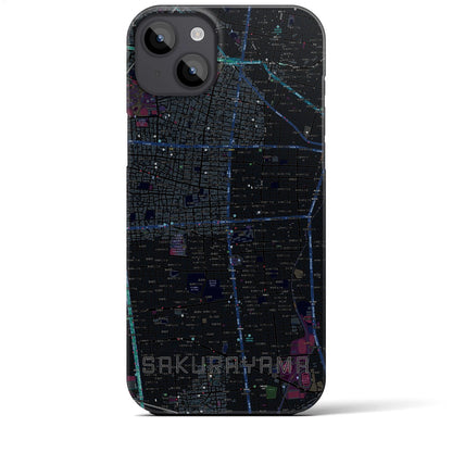 【桜山（愛知県）】地図柄iPhoneケース（バックカバータイプ）