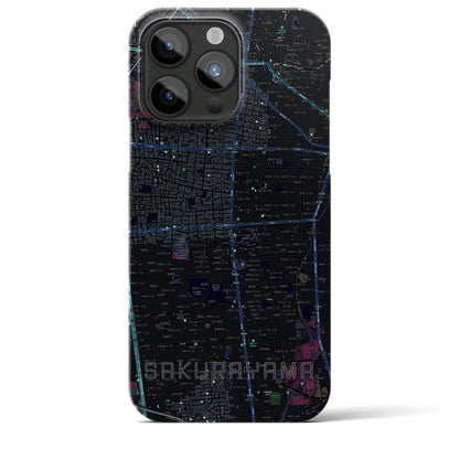 【桜山（愛知県）】地図柄iPhoneケース（バックカバータイプ）