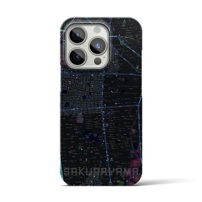 【桜山（愛知県）】地図柄iPhoneケース（バックカバータイプ）