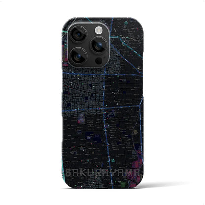 【桜山（愛知県）】地図柄iPhoneケース（バックカバータイプ）