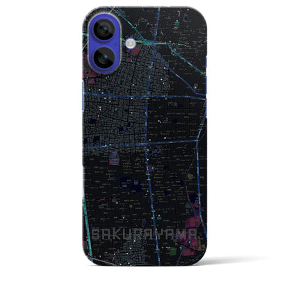 【桜山（愛知県）】地図柄iPhoneケース（バックカバータイプ）