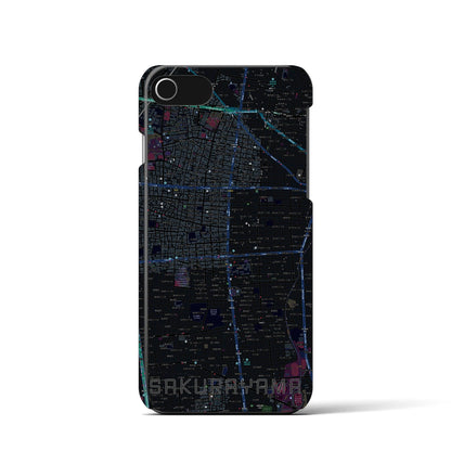 【桜山（愛知県）】地図柄iPhoneケース（バックカバータイプ）
