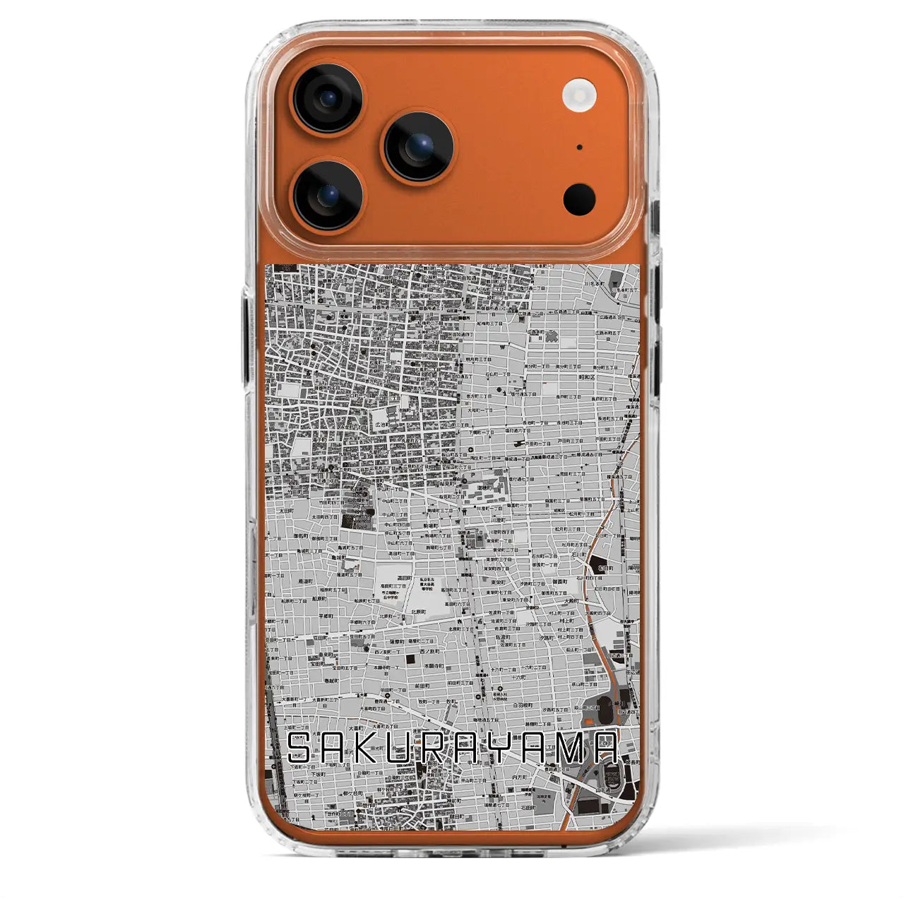 【桜山（愛知県）】地図柄iPhoneケース（MagSafeタイプ）