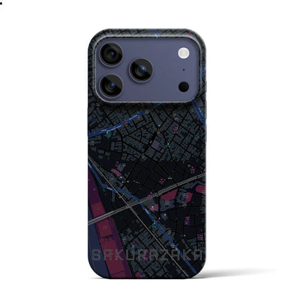 【桜坂（東京都）】地図柄iPhoneケース（バックカバータイプ）