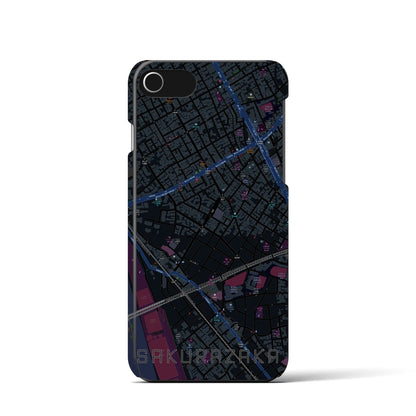 【桜坂（東京都）】地図柄iPhoneケース（バックカバータイプ）
