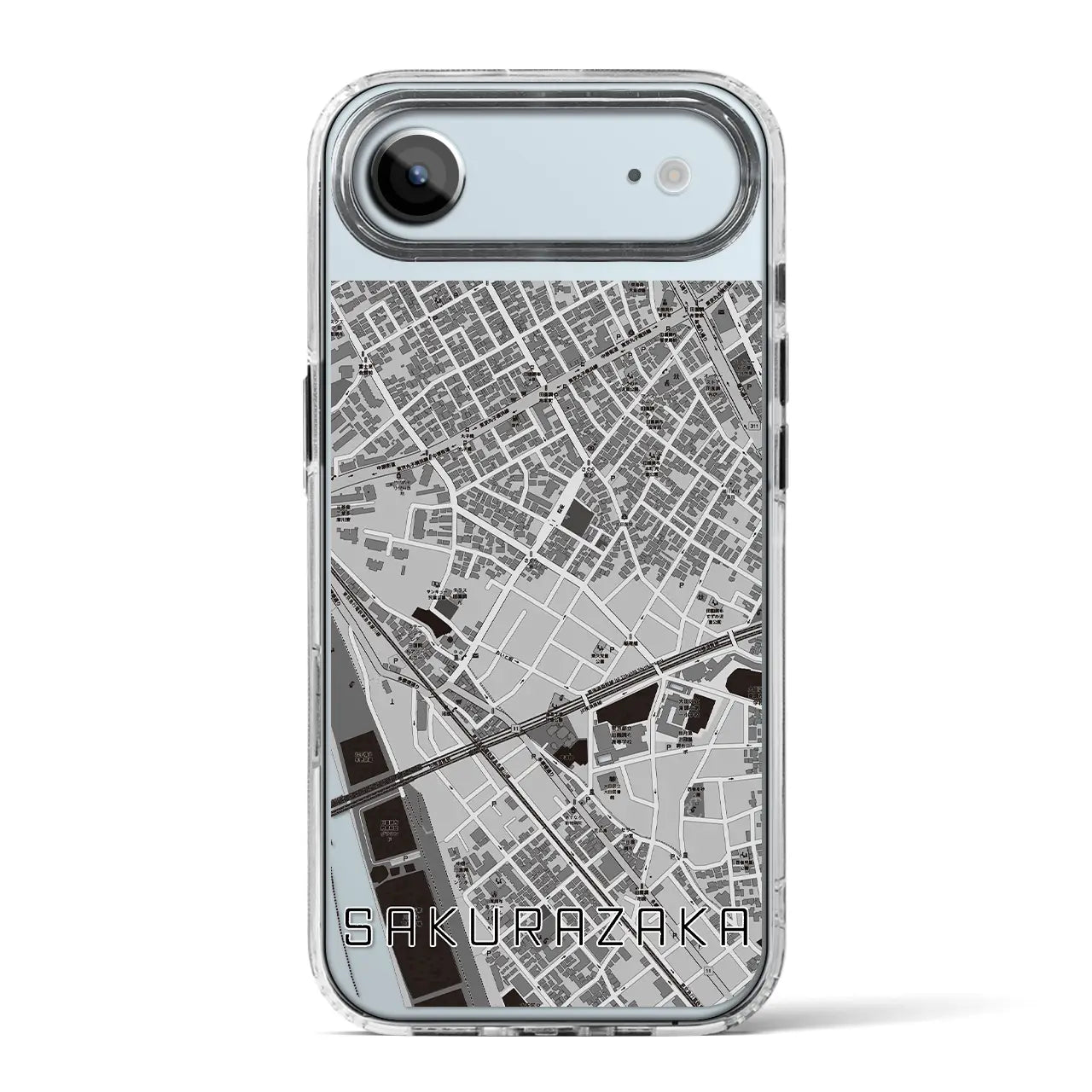 【桜坂（東京都）】地図柄iPhoneケース（MagSafeタイプ）