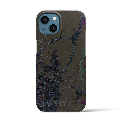 【左京（京都府）】地図柄iPhoneケース（バックカバータイプ）