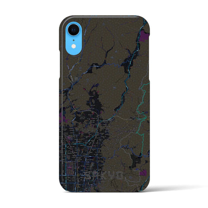 【左京（京都府）】地図柄iPhoneケース（バックカバータイプ）