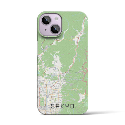 【左京（京都府）】地図柄iPhoneケース（バックカバータイプ）