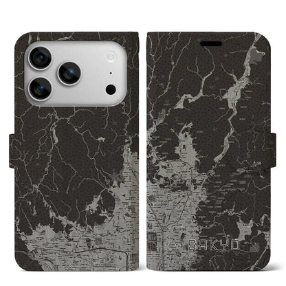 【左京（京都府）】地図柄iPhoneケース（手帳タイプ）