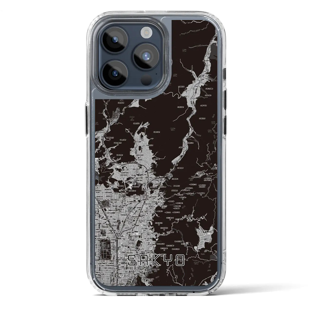 【左京（京都府）】地図柄iPhoneケース（MagSafeタイプ）