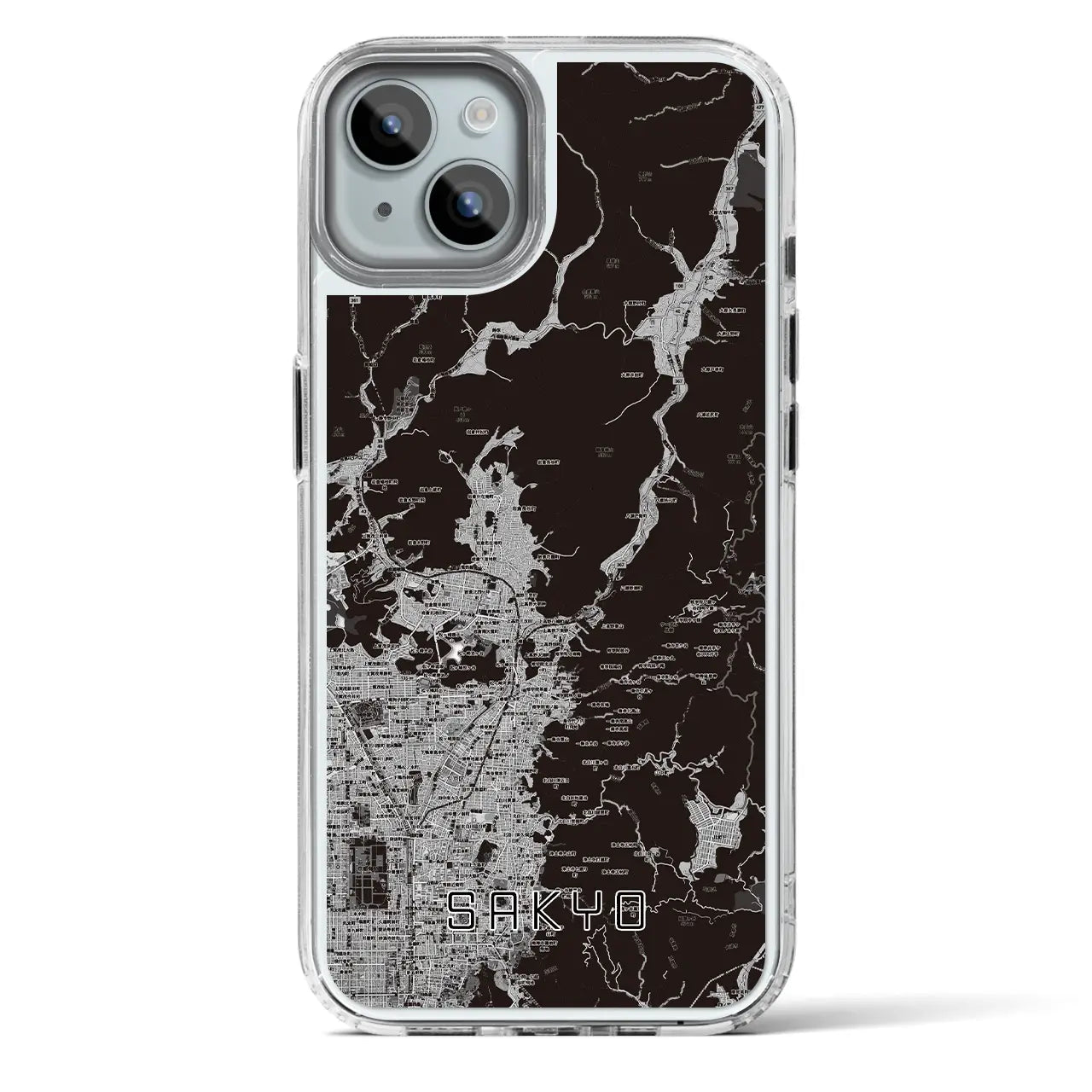 【左京（京都府）】地図柄iPhoneケース（MagSafeタイプ）