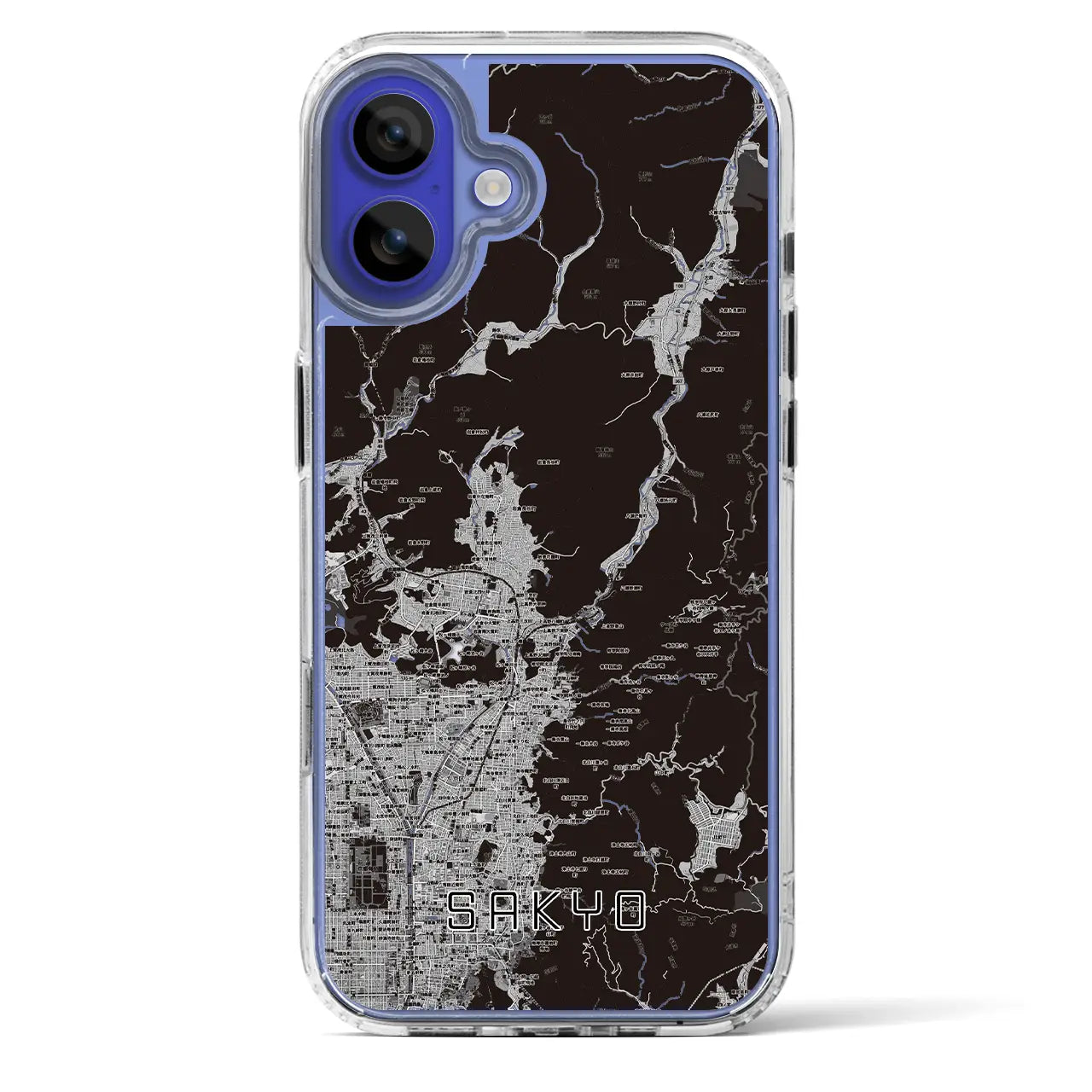 【左京（京都府）】地図柄iPhoneケース（MagSafeタイプ）