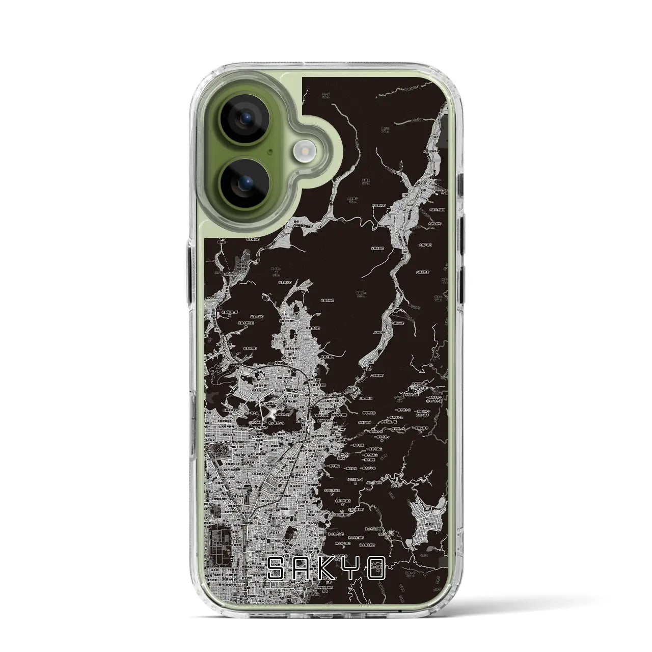 【左京（京都府）】地図柄iPhoneケース（MagSafeタイプ）