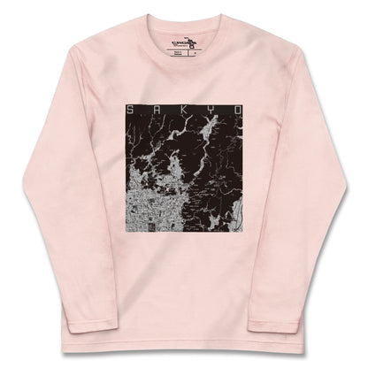 【左京（京都府）】地図柄ロングスリーブTシャツ