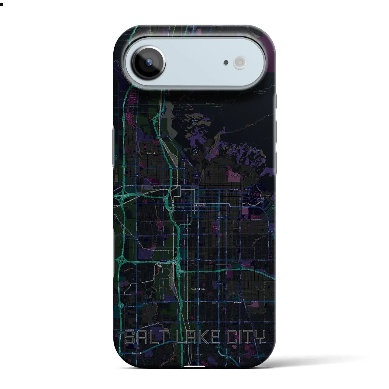 【ソルトレイクシティ（アメリカ）】地図柄iPhoneケース（バックカバータイプ）