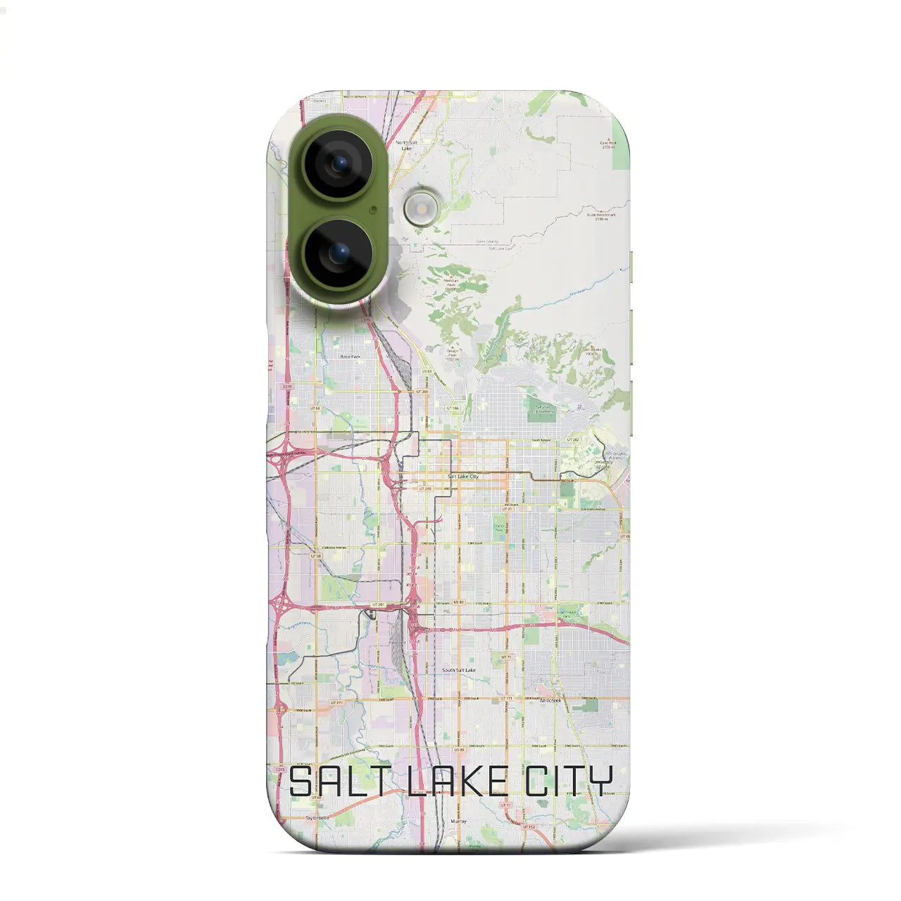 【ソルトレイクシティ（アメリカ）】地図柄iPhoneケース（バックカバータイプ）