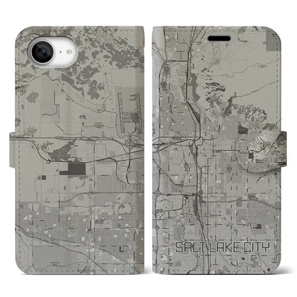 【ソルトレイクシティ（アメリカ）】地図柄iPhoneケース（手帳タイプ）
