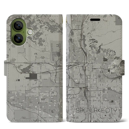 【ソルトレイクシティ（アメリカ）】地図柄iPhoneケース（手帳タイプ）