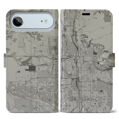 【ソルトレイクシティ（アメリカ）】地図柄iPhoneケース（手帳タイプ）
