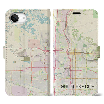 【ソルトレイクシティ（アメリカ）】地図柄iPhoneケース（手帳タイプ）