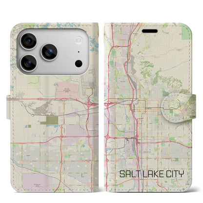 【ソルトレイクシティ（アメリカ）】地図柄iPhoneケース（手帳タイプ）